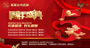 周年庆典活动宣传海报