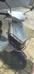 复古风格摩托车特写