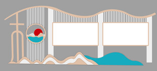 现代户外宣传栏
