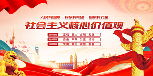 社会主义核心价值观宣传图