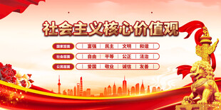 社会主义核心价值观宣传图