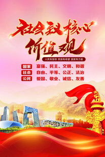 社会主义核心价值观宣传图