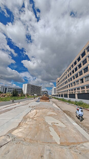 城市在建道路施工现场