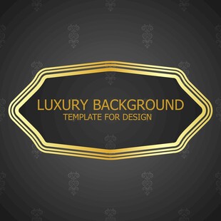 奢华黑金背景设计模板