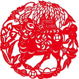 羊年剪纸艺术图案