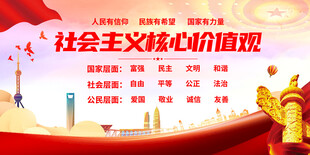 社会主义核心价值观宣传图