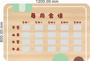 一周食谱