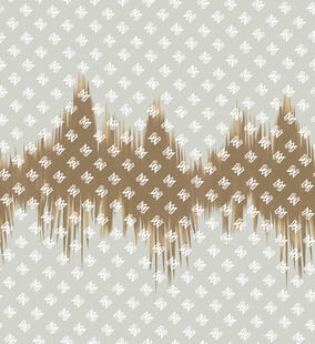 棕色渐变声波图案背景