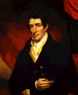 身着正装的男士肖像