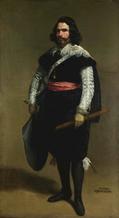 持剑铠甲男子肖像