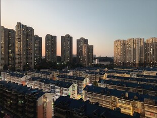 城市住宅区景观俯瞰