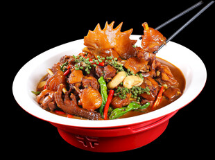 特色炒鸡山东老酱炒鸡