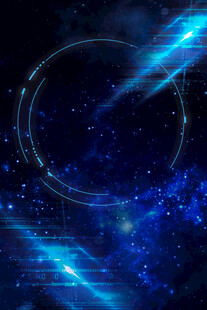 梦幻蓝色星空科技背景