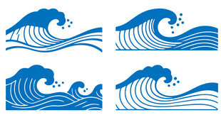 蓝色海浪
