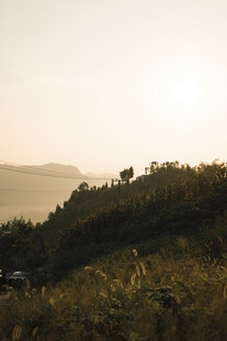 夕阳下的山野风光