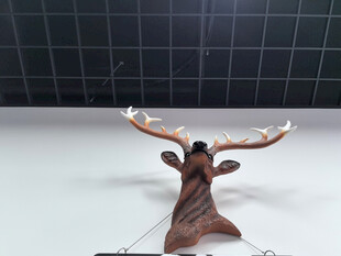 木质鹿角摆件