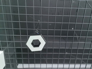 六边形图案的黑色网格