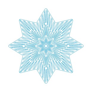 防伪团花 证书团花