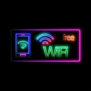 免费WiFi标识