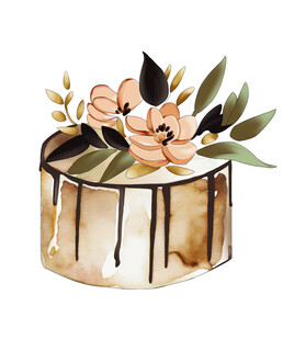 蛋糕插画素材