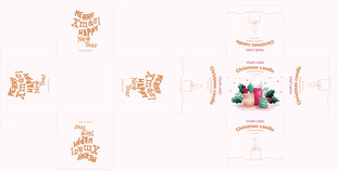 圣诞蜡烛包装设计 简约 圣诞风