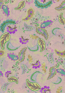 多彩佩斯利花纹图案