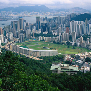香港城市景观俯瞰图