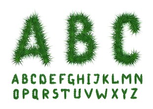 绿草字母表