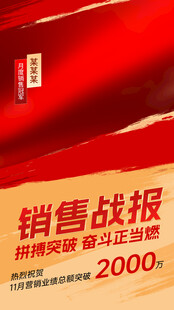 销售战报海报