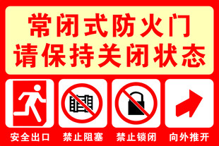 常开式常闭式防火门
