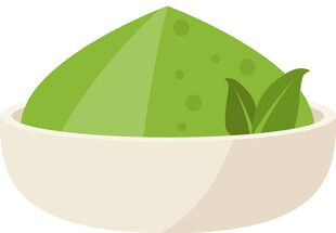 碗中抹茶粉清新绿意浓