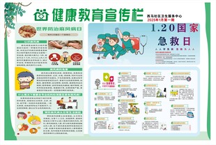 2025年健康教育宣传栏传页