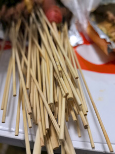 竹签特写