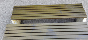 金属休息长椅展示