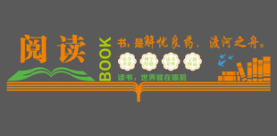 校园阅读文化墙