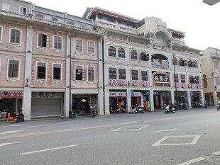 南洋风格街景建筑