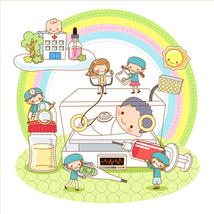 儿童欢乐创意绘画场景