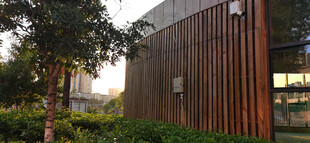 现代木质建筑外观景观