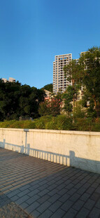 城市户外开阔平台风景