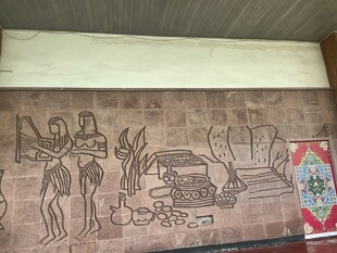 古老神秘的动物图案壁画