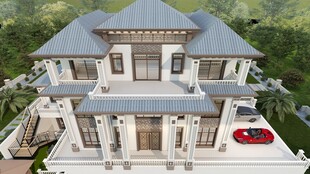 豪华两层别墅外观设计