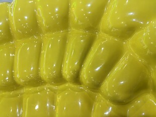 黄色玉米粒造型特写