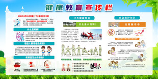 健康科普宣传栏海报