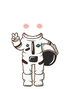 可爱宇航员卡通形象