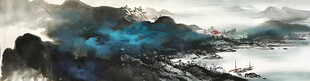 水墨山水图