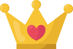 爱心皇冠图标