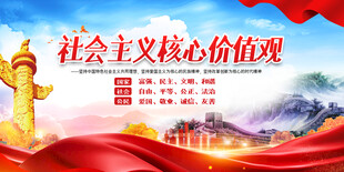 社会主义核心价值观宣传图
