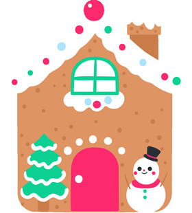 姜饼屋与雪人圣诞树