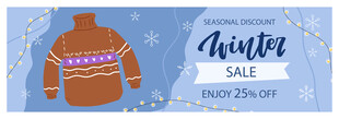 冬季服饰促销海报