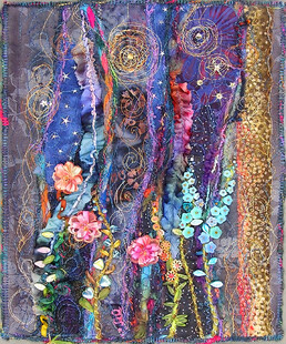 梦幻花卉抽象艺术画作